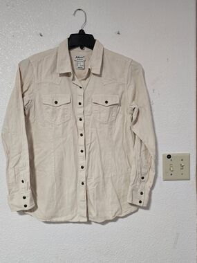 Ariat Cream Button-Down Western Shirt
